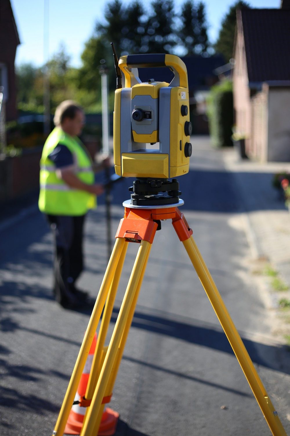 Contour surveyor at work in Canberra